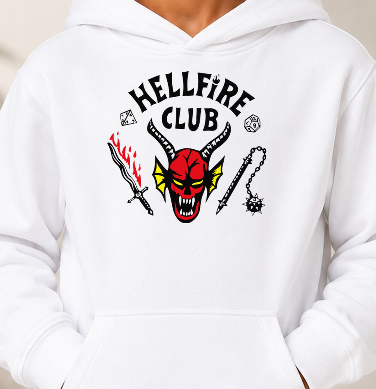 Sudadera niño Hellfire Club (blanca)
