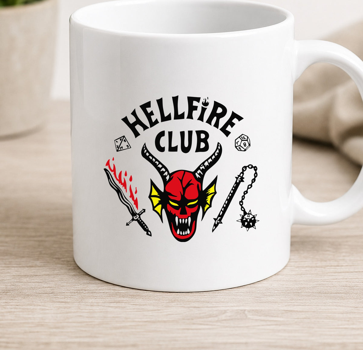Taza Hellfire Club (blanca)