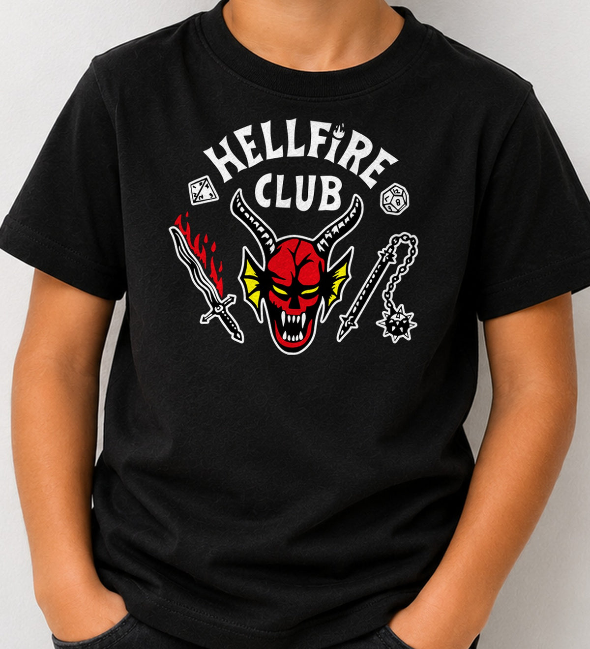 Camiseta niño Hellfire Club (negra)