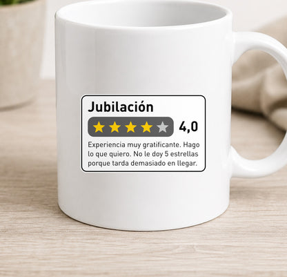 Taza Reseña Jubilacion (blanca)