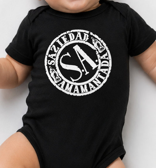 Body Camiseta SAZIEDAD AMAMANTADA oscuro (negra)