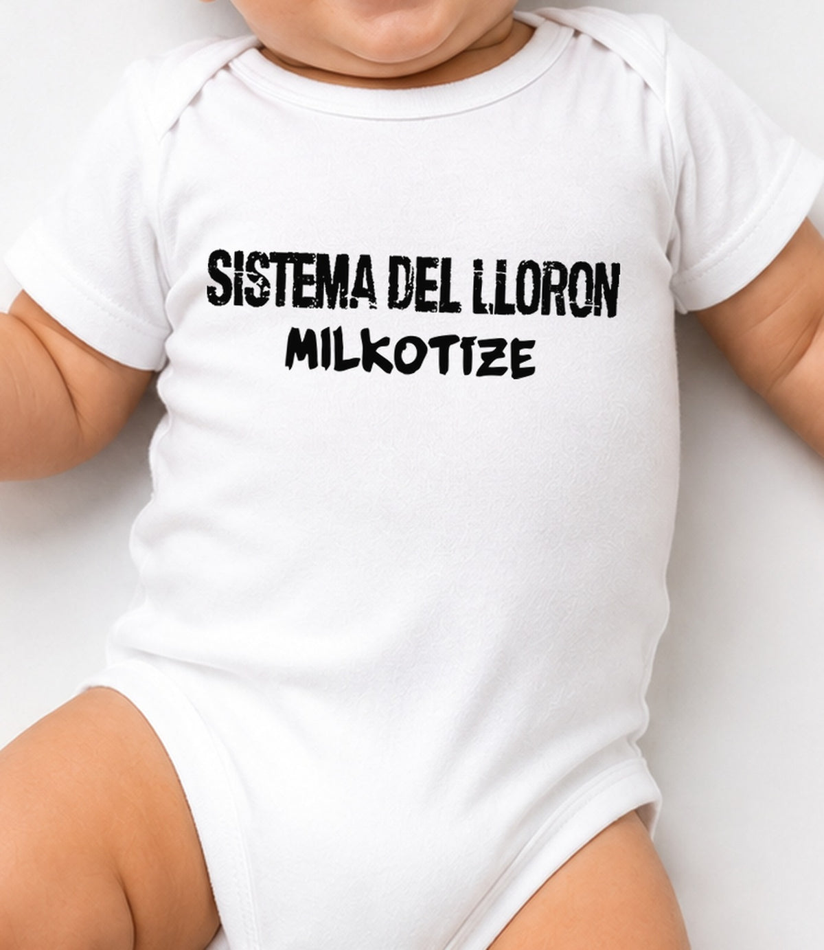 Body Camiseta SISTEMA DEL LLORON claro (blanca)