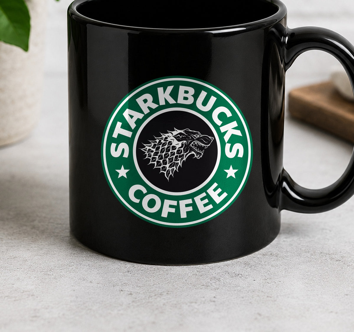 Taza Camiseta STARKBUCKS (negra)