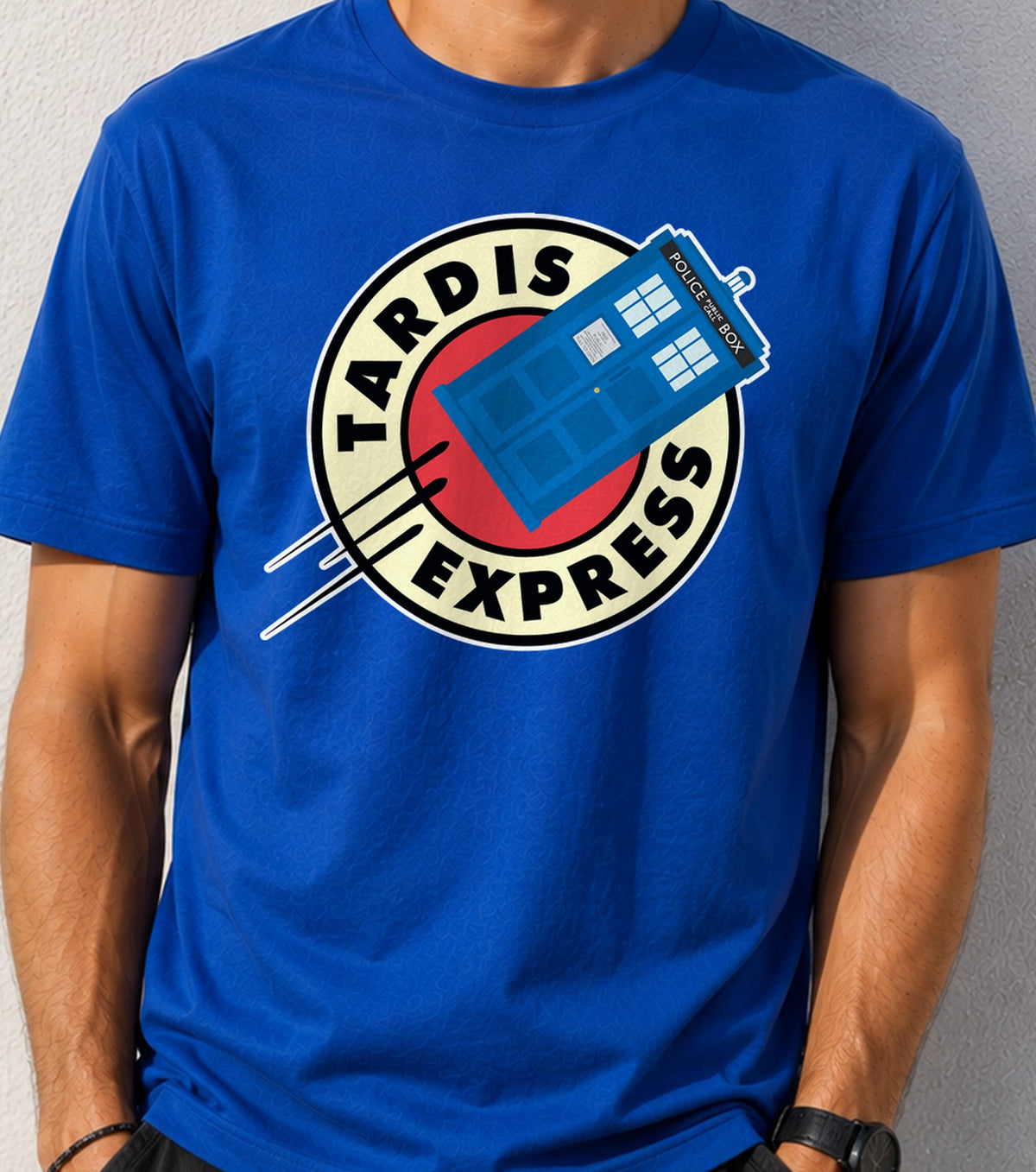 Camiseta Tardis Express – Doctor Who (azul)