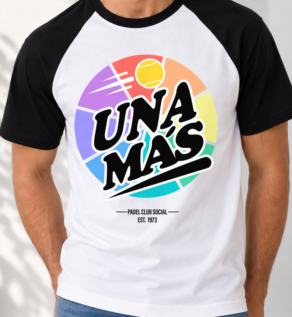 Camiseta baseball Una Mas (blanca)