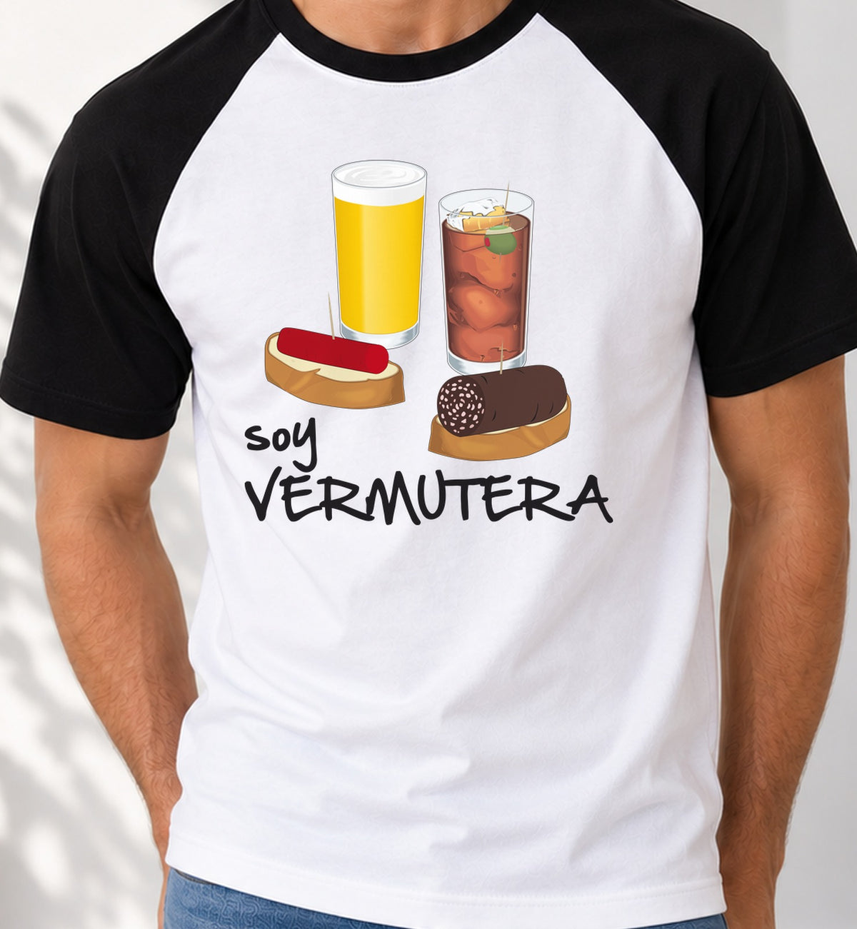 Camiseta baseball Soy Vermutera (blanca)