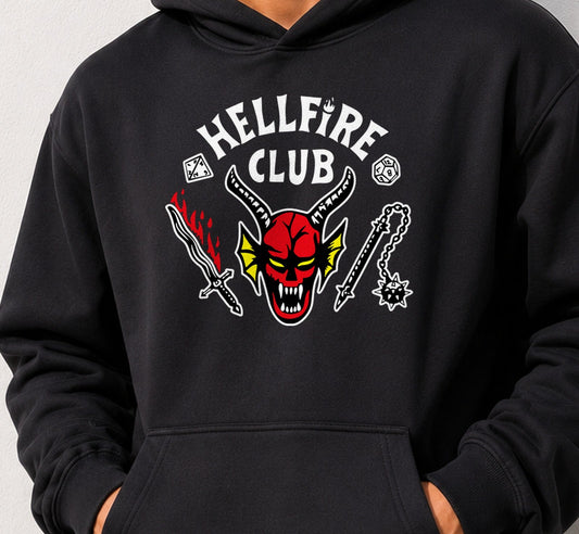 Sudadera Hellfire Club – Stranger Things (negra)