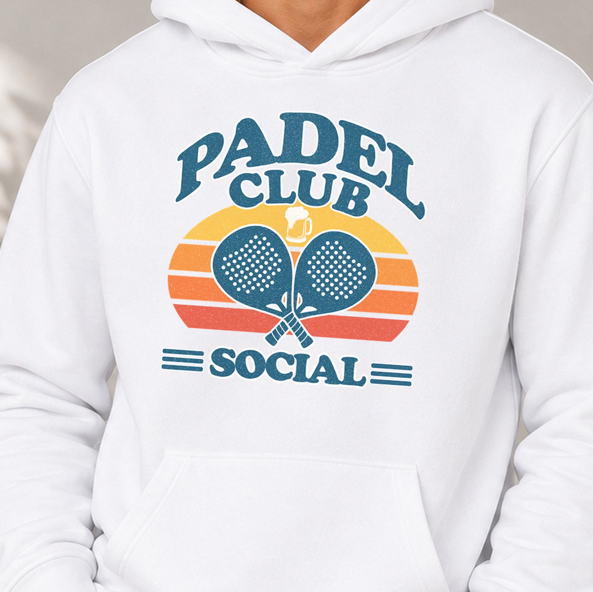 Sudadera Padel Club Social (blanca)