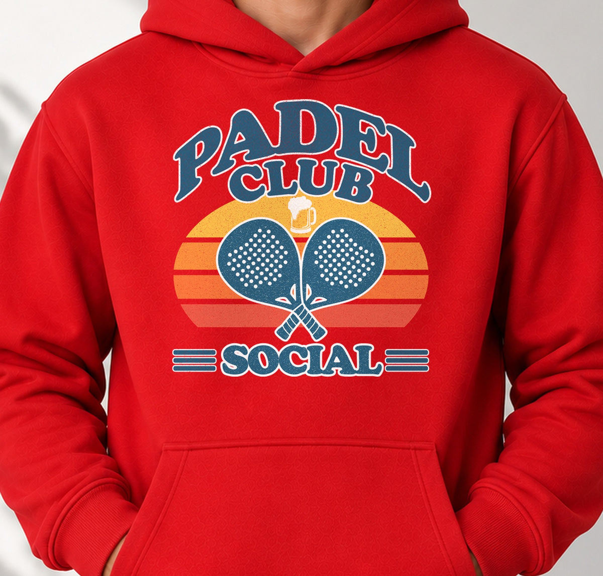 Sudadera Padel Club Social (roja)