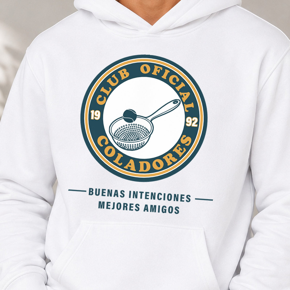 Sudadera Club Oficial Coladores (blanca)
