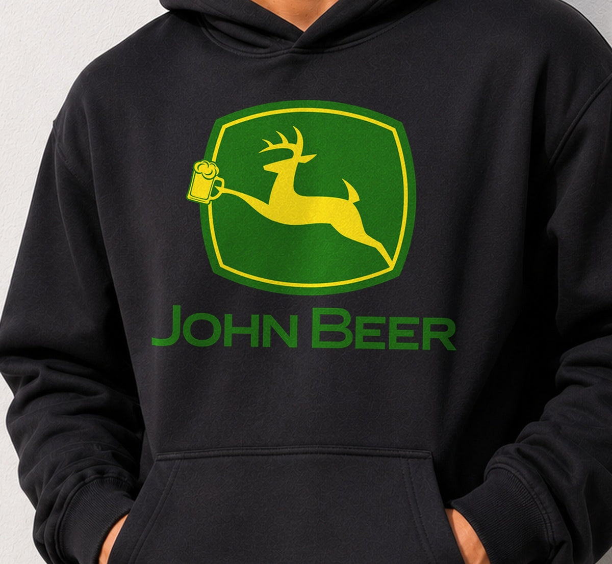 Sudadera John Beer – Regalo para amantes de la cerveza (negra)