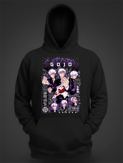 Sudadera Jujutsu Kaisen: Gojo Satoru "The Honored One" - El Cajón Friki