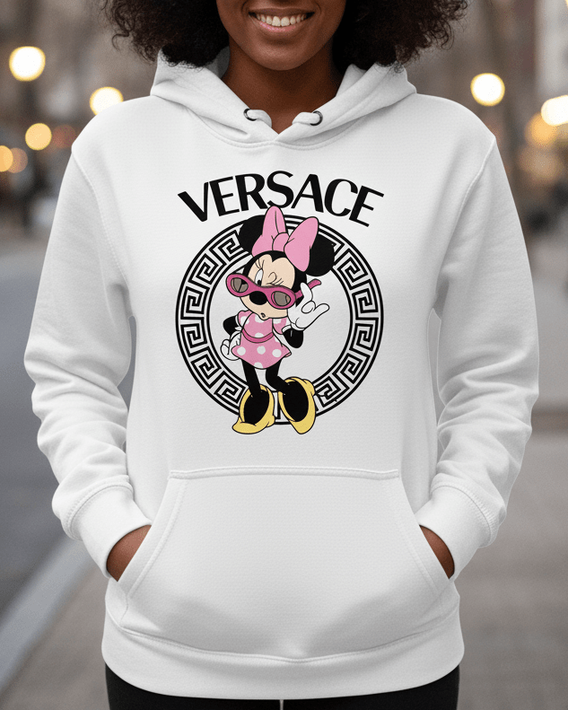 Sudadera Minnie Versace – Parodia Fashion Friki - El Cajón Friki