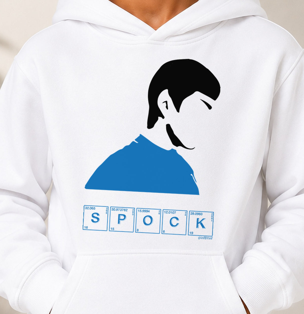 Sudadera niño Spock (blanca)
