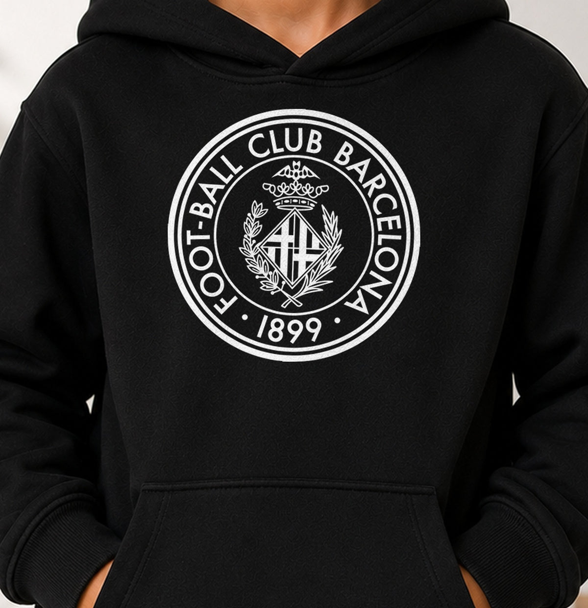 Sudadera niño Fc Barcelona 1899 (negra)