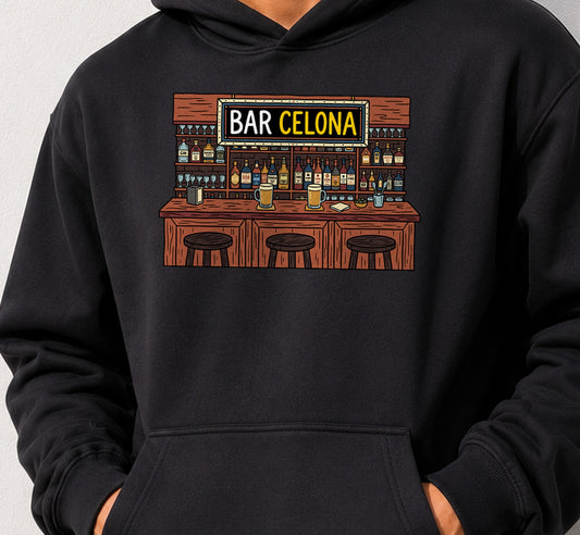 Sudadera Bar Celona (negra)