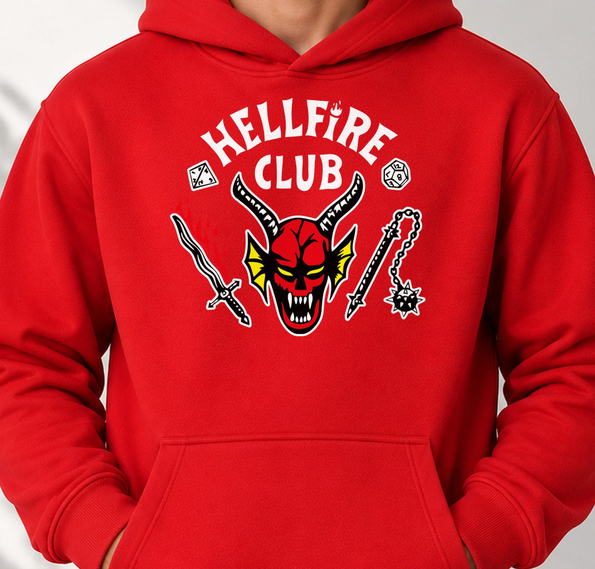 Sudadera Hellfire Club – Stranger Things (roja)