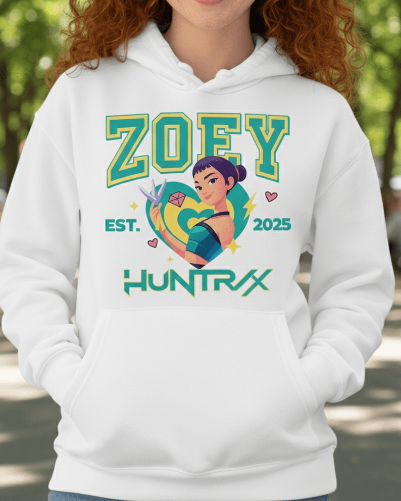 Sudadera Zoey Huntrix – Las Guerreras K - POP (K - POP Demon Hunters) - El Cajón Friki