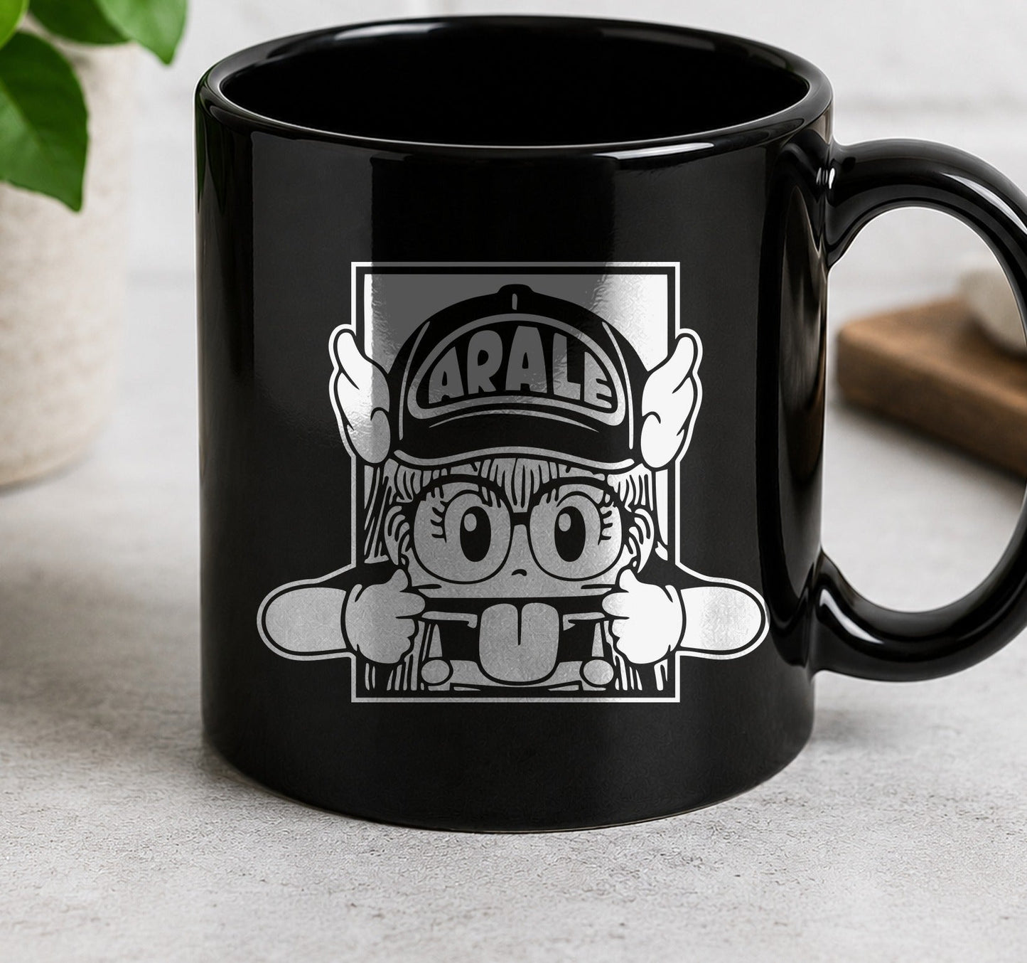 Taza Arale – Dr. Slump (negra)
