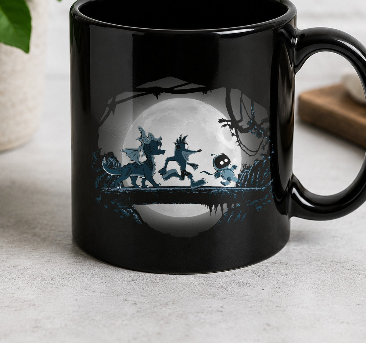 Taza PS Icons (negra)