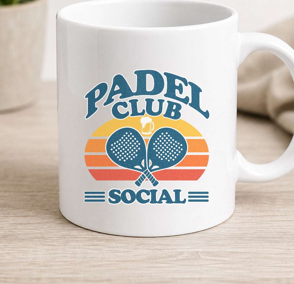 Taza Padel Club Social (blanca)