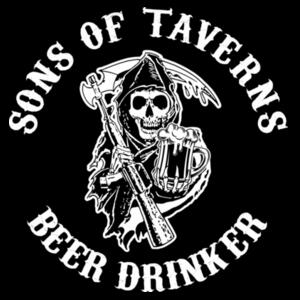 Camiseta Sons of Taverns Beer Drinker - Paranoia Records Design