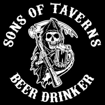 Camiseta Sons of Taverns Beer Drinker - Paranoia Records Design