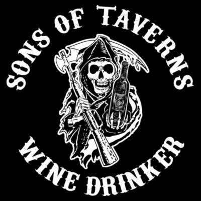 Camiseta SONS OF TAVERNS Wine - Paranoia Records Design