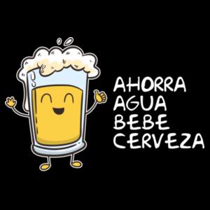 Camiseta Ahorra Agua Bebe Cerveza - Paranoia Records Design