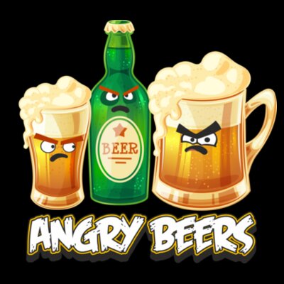 Camiseta Angry Beers - Paranoia Records Design
