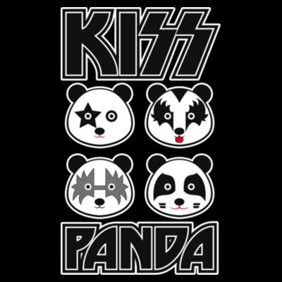 Camiseta Kiss Panda - Paranoia Records Design