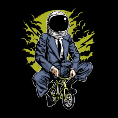 Camiseta Bike To The Moon - ECF Design