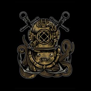 Camiseta Diver Octopus - ECF Design