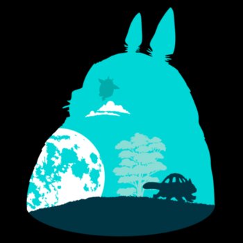 Camiseta Silhouette - Totoro - DDJVIGO Design