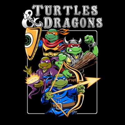Camiseta Turtles and Dragons - Andriu Design