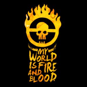 Camiseta My World is Fire and Blood - Demonigote Design
