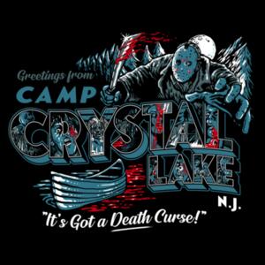 Camiseta Slasher Postcards crystal lake - Demonigote Design
