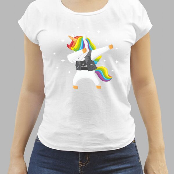 Camiseta Blanca Personalizada de Mujer Thumbnail