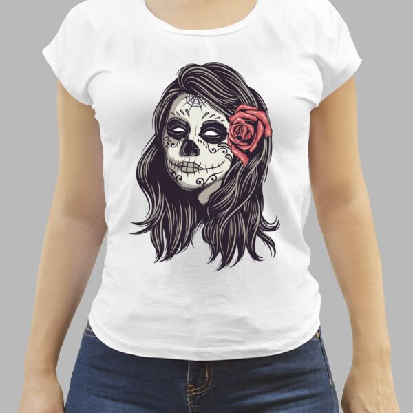 Camiseta Blanca Personalizada de Mujer Thumbnail