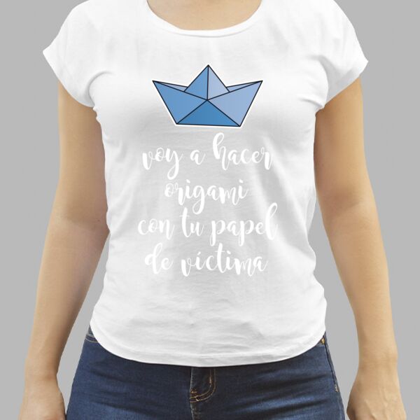 Camiseta Blanca Personalizada de Mujer Thumbnail