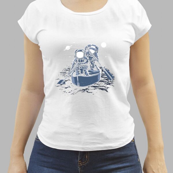 Camiseta Blanca Personalizada de Mujer Thumbnail