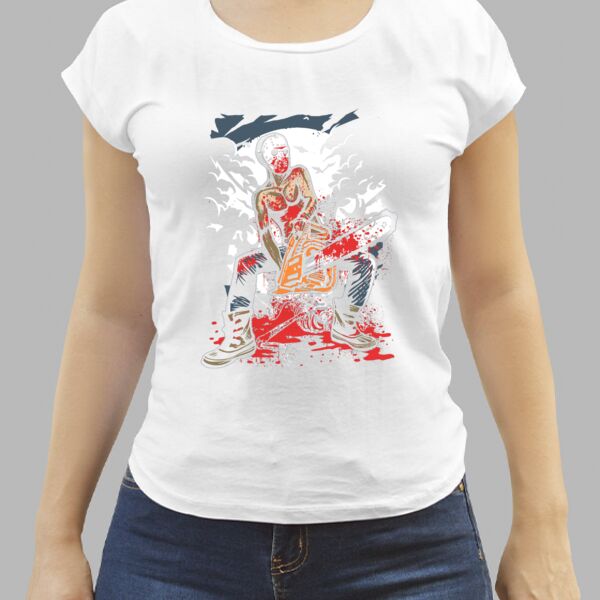 Camiseta Blanca Personalizada de Mujer Thumbnail