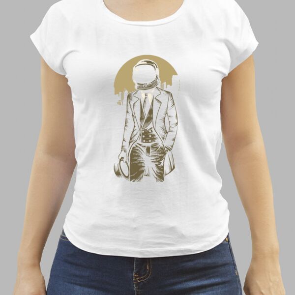 Camiseta Blanca Personalizada de Mujer Thumbnail