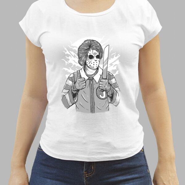 Camiseta Blanca Personalizada de Mujer Thumbnail