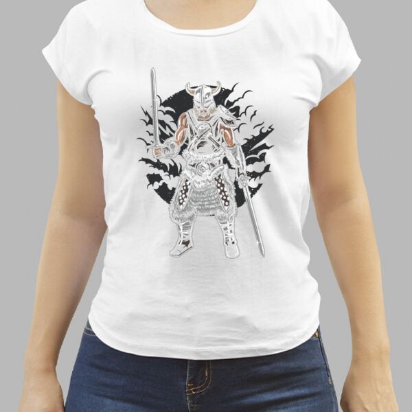 Camiseta Blanca Personalizada de Mujer Thumbnail