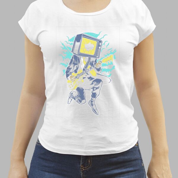 Camiseta Blanca Personalizada de Mujer Thumbnail