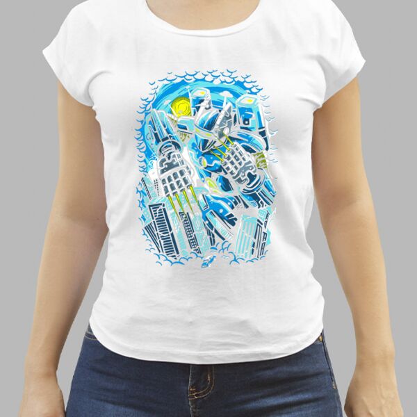 Camiseta Blanca Personalizada de Mujer Thumbnail