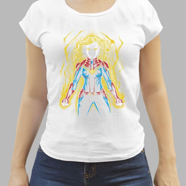 Camiseta Blanca Personalizada de Mujer Thumbnail