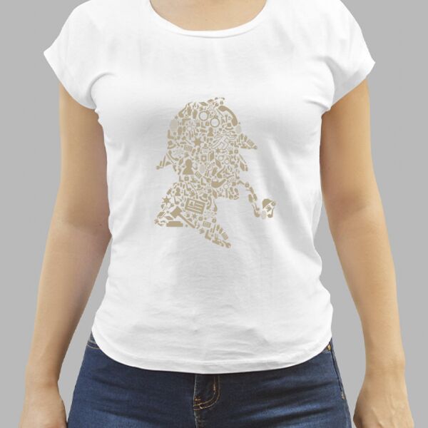 Camiseta Blanca Personalizada de Mujer Thumbnail