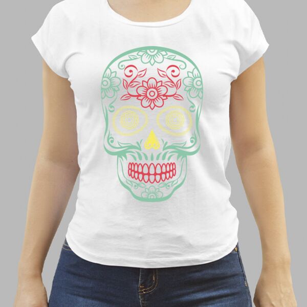 Camiseta Blanca Personalizada de Mujer Thumbnail